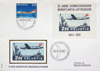 Philmail-Flugbeleg mit 1947-Werbe-Vignette 1972